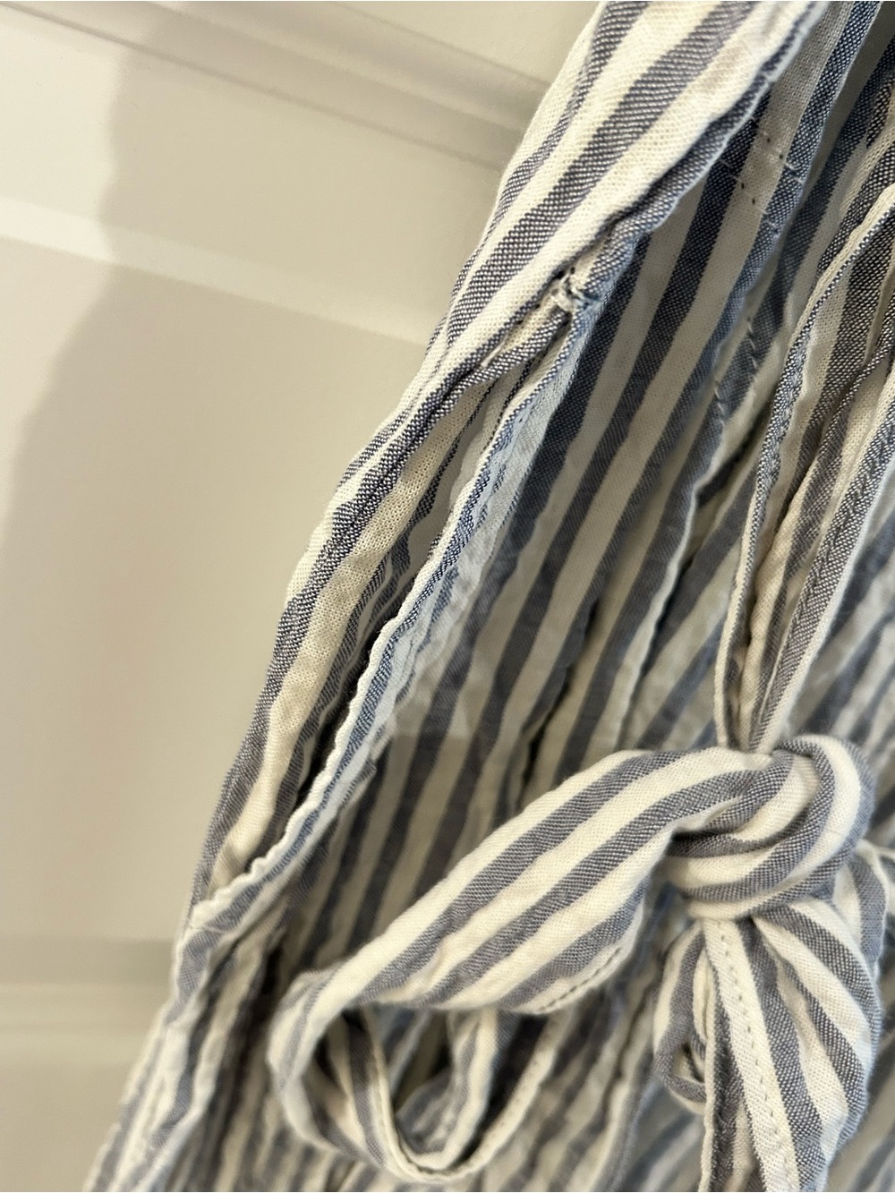 Max Studio Striped Jumpsuit White Blue Size XL - Picture 7 of 12